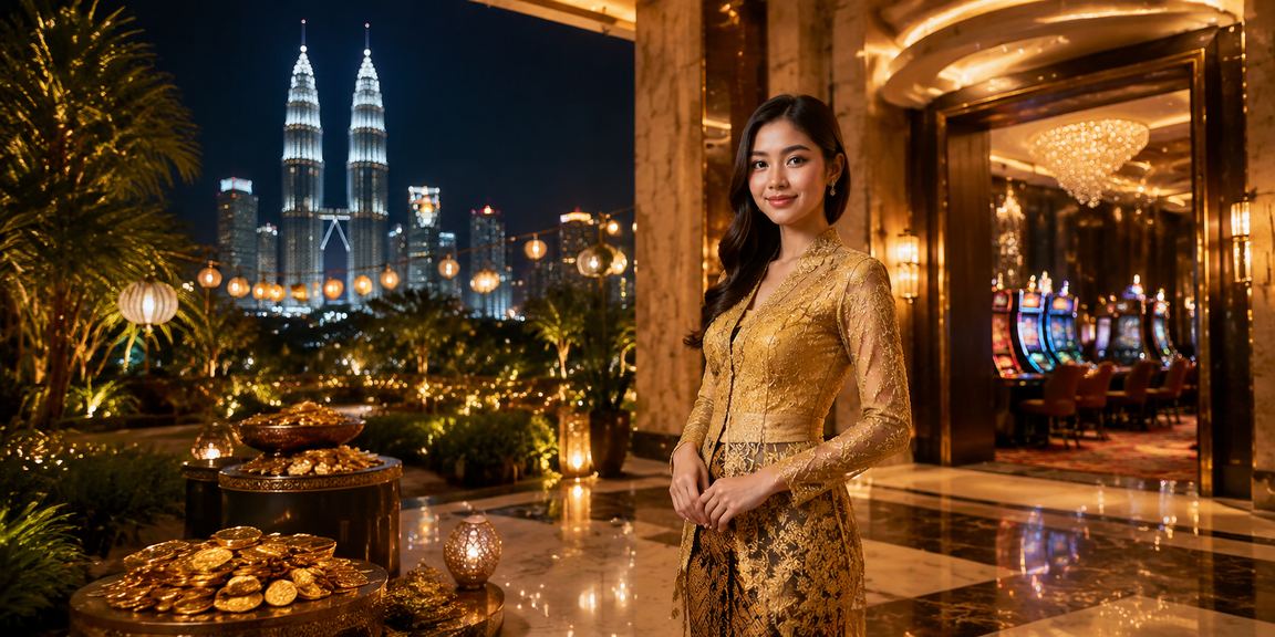Antara muka hiburan kasino nh885 dengan tema Malaysia